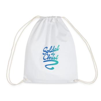 Soldat du Christ bleu - Sac de sport léger - blanc - Devant