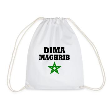 Dima maghreb - Drawstring Bag - white - Front