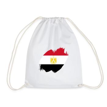 Egypt Flag Hurghada Africa Egyptian Flag - Drawstring Bag - white - Front