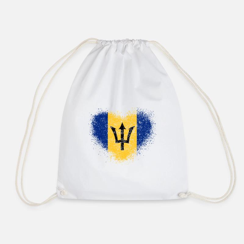 Barbados - Drawstring Bag - white