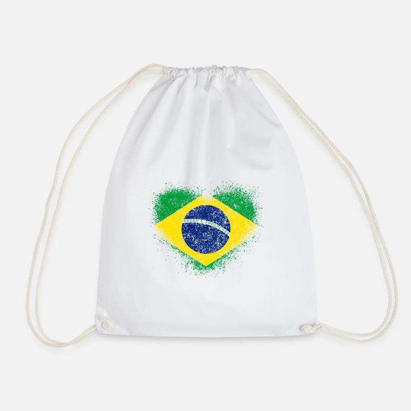 Brasilien - Turnbeutel - Weiß