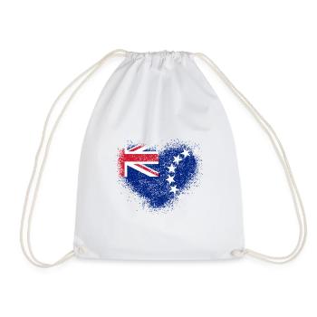 Cook Islands - Drawstring Bag - white - Front