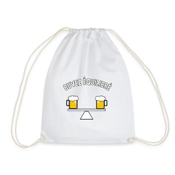 Buvez équilibré - Sac de sport léger - blanc - Devant