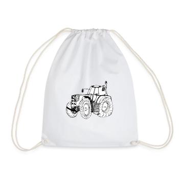 Tracteur - Sac de sport léger - blanc - Devant