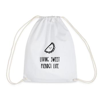 Douce vie, boulettes - Sac de sport léger - blanc - Devant