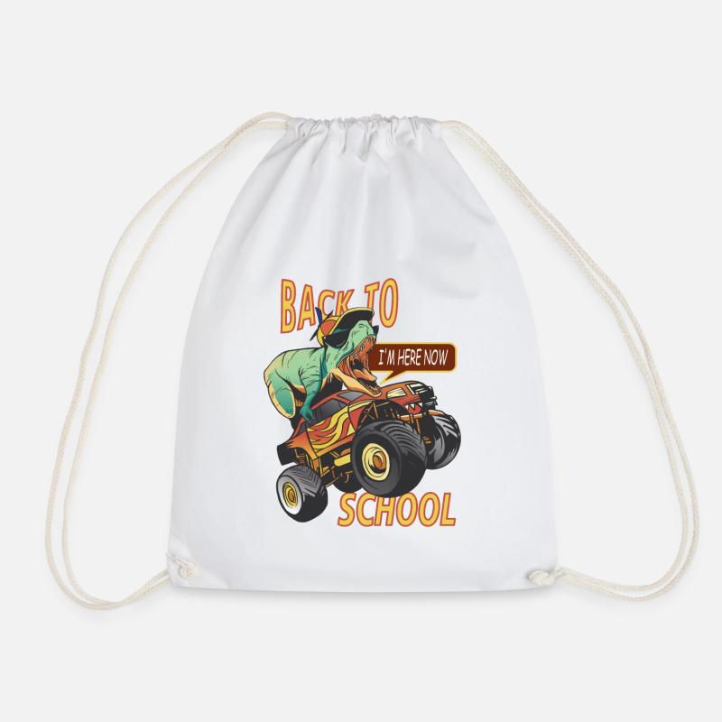 Back to school - Drawstring Bag - white