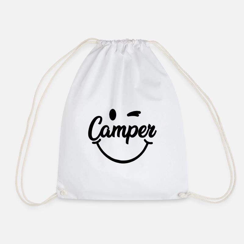 Camping - Turnbeutel - Weiß