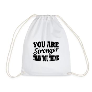 Vous êtes plus fort que vous ne le pensez - Sac de sport léger - blanc - Devant