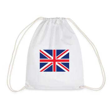 England flag flag - Drawstring Bag - white - Front