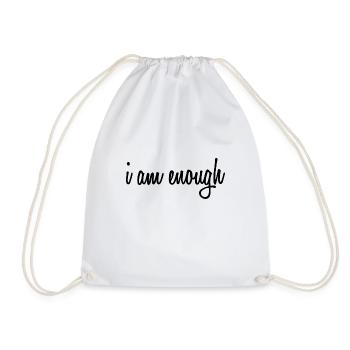 Life Wisdom Self-Confidence Self-Love Saying - Drawstring Bag - white - Front