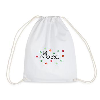 Thank you - Drawstring Bag - white - Front
