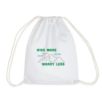 mountains - Drawstring Bag - white - Front