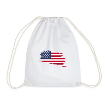 The United States of America - Drawstring Bag - white - Front