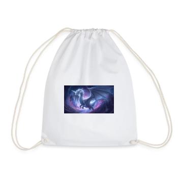 Dragon blanc aux yeux bleus - Sac de sport léger - blanc - Devant