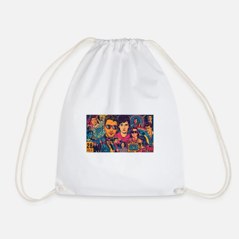 Pop Icons - Drawstring Bag - white
