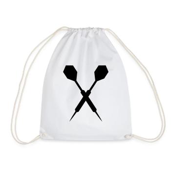 Darts - Drawstring Bag - white - Front