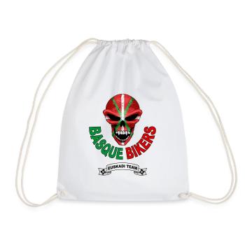 basque biker - Drawstring Bag - white - Front