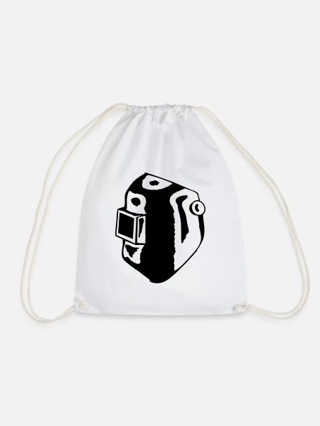 Welding Helmet - Drawstring Bag - white