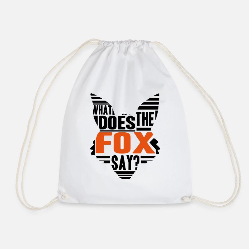 Cool What Does The Fox Say Logo - Turnbeutel - Weiß