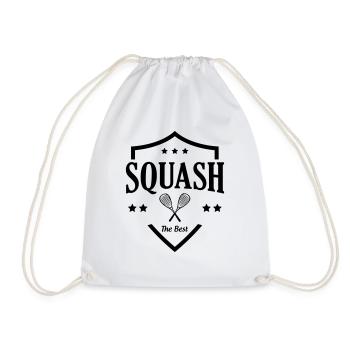 Squash / Sport - Turnbeutel - Weiß - Vorne
