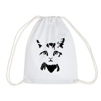 bébé chat - baby cat - 2 colours - Sac de sport léger - blanc - Devant