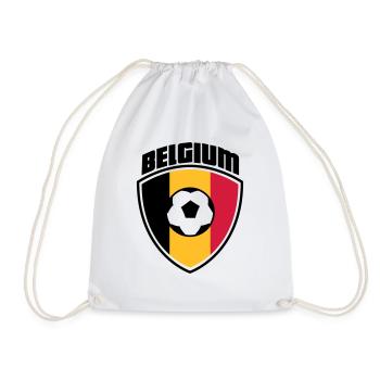 belgium - Drawstring Bag - white - Front