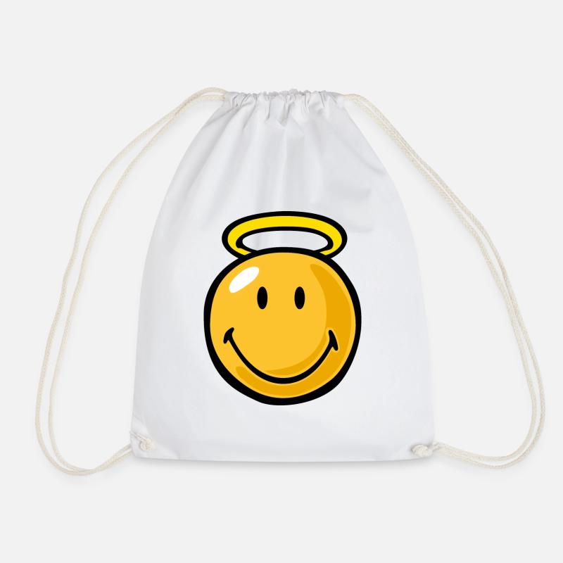 Smiley good - Drawstring Bag - white