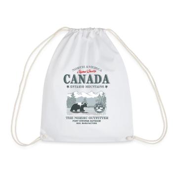 Canada - Grizzly Bear - Turnbeutel - Weiß - Vorne