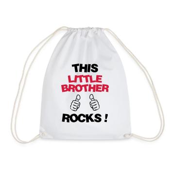 Frère Frangin Frere Naissance Bébé Frérot - Sac de sport léger - blanc - Devant