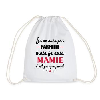 pas parfaite mamie - Sac de sport léger - blanc - Devant