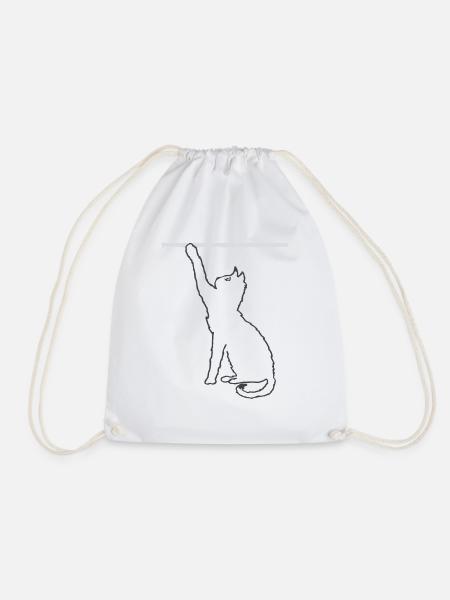 Liebe Katze - Turnbeutel - Weiß