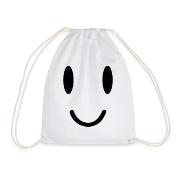 smile face - Turnbeutel - Weiß - Vorne