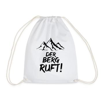 Der Berg ruft - Turnbeutel - Weiß - Vorne
