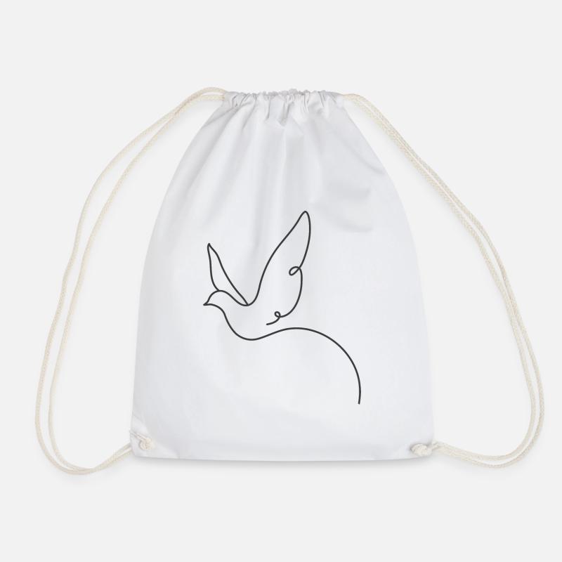 Oiseau - Sac de sport léger - blanc