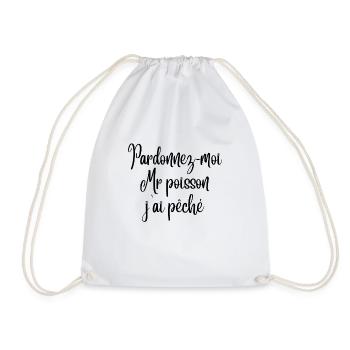 pardonnez-moi Mr poisson - Sac de sport léger - blanc - Devant