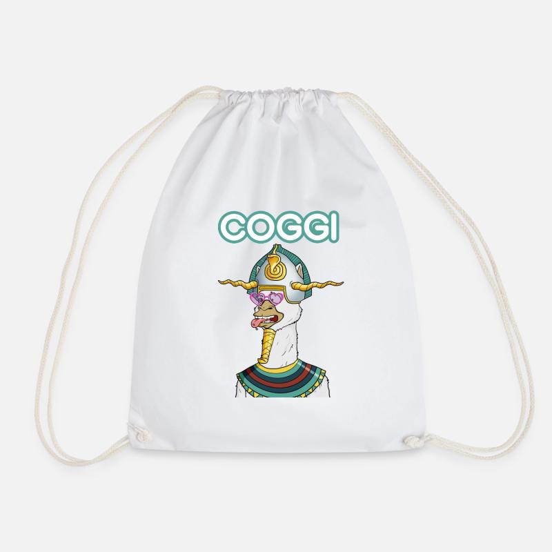 COGGI PHARAON - Drawstring Bag - white