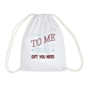 Bodybuilder Joke Christmas present awkward funny - Drawstring Bag - white - Front