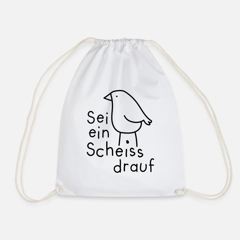 Scheiss drauf - Turnbeutel - Weiß
