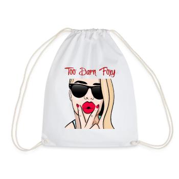Too Darn Foxy - Blonde Chick - Drawstring Bag - white - Front