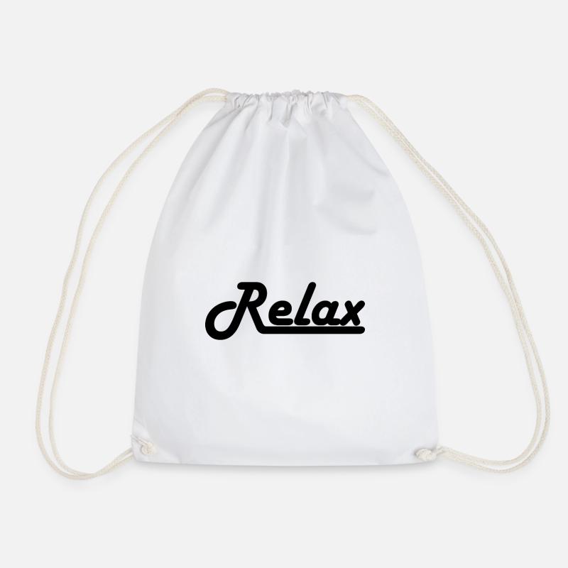 Relax - Drawstring Bag - white