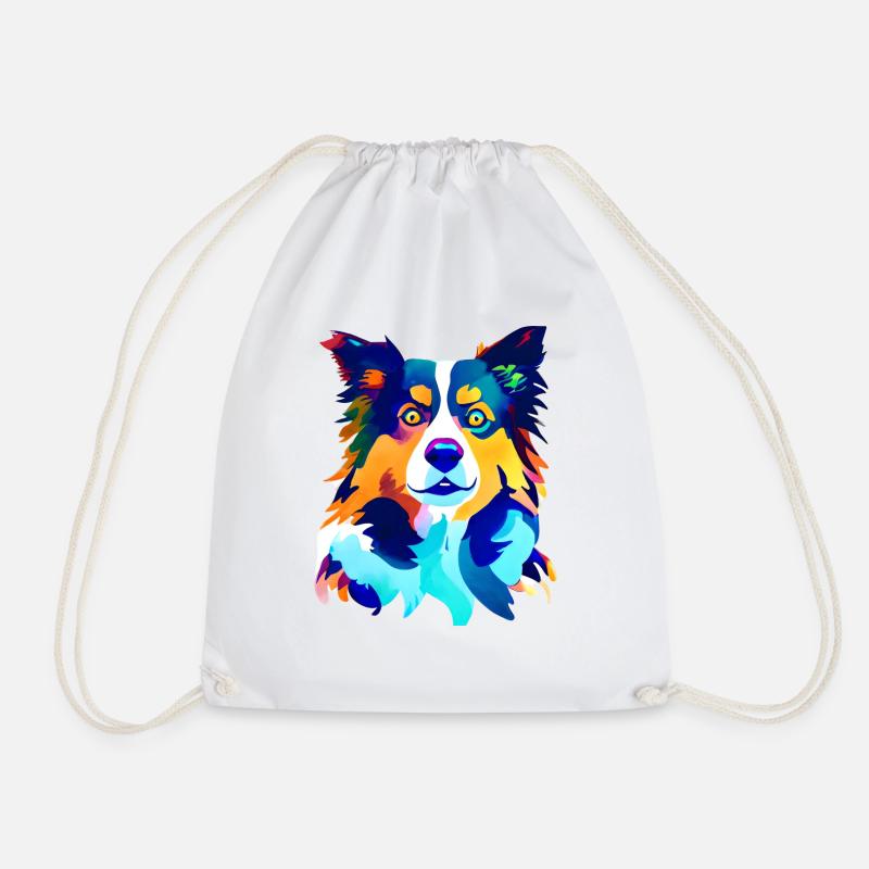 Hund Geschenk Hunde Schäferhund Hundehalter - Turnbeutel - Weiß