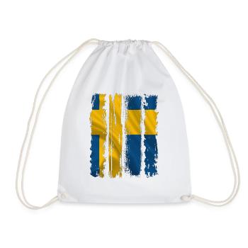 Schweden Schweden Flagge national norden skandinavia - Turnbeutel - Weiß - Vorne