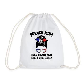 French Mom Like A Normal Mom Mother's Day 2024 - Sac de sport léger - blanc - Devant