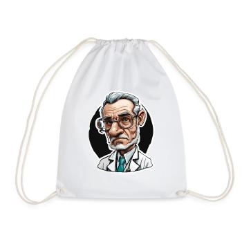 Médecin / professionnel de la santé / médecin / profession / spécialiste - Sac de sport léger - blanc - Devant