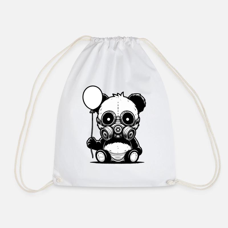 Pandamie - Drawstring Bag - white