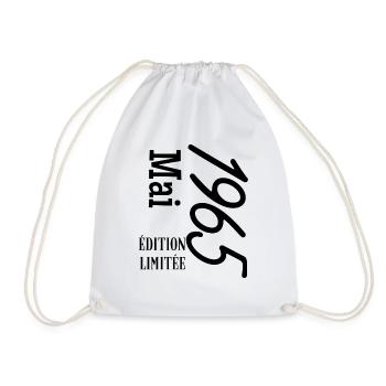 limited edition May 1965 - Drawstring Bag - white - Front