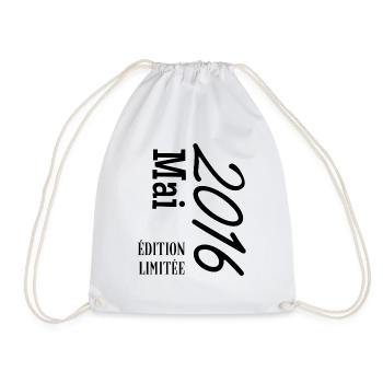 limited edition May 2016 - Drawstring Bag - white - Front