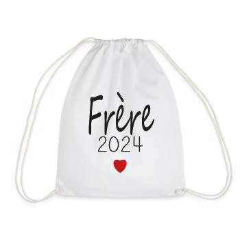 brother - future brother 2024 - Drawstring Bag - white - Front