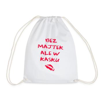 SANS CULOTTE MAIS DANS UN CASQUE DE FILLE modèle 2 - Sac de sport léger - blanc - Devant