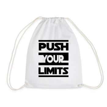 PUSH YOUR LIMITS - Sac de sport léger - blanc - Devant